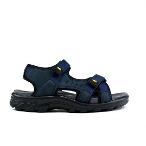 Airfoot Comfort Men's Comfy Double Strap Easy Fasten Summer Outdoor Sandals Navy