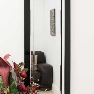 Aston Black All Glass Wall Mirror