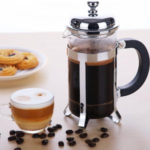 Aspect 8 Cup Coffee Maker Silver French Press Brewer Superior Filtration