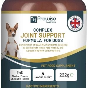Dog Joint Support 150 Chicken Chewable Tablets 5 Months Supply | UK Made by Prowise