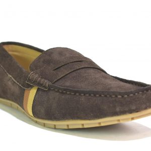 Mens Brown Suede Slip On Loafers Casual Moccasin Boat Driving Shoes Smart Pumps
