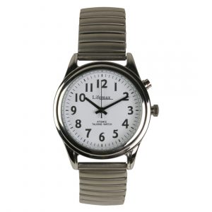 Talking Atomic Watch with Alarm Ladies Expanding Bracelet