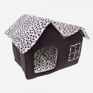 Super Soft British Style Pet House Size M Coffee