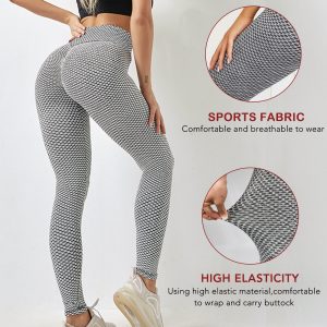 TIK Tok Leggings Women Butt Lifting Workout Tights Plus Size Sports High Waist Yoga Pants 3X-Large