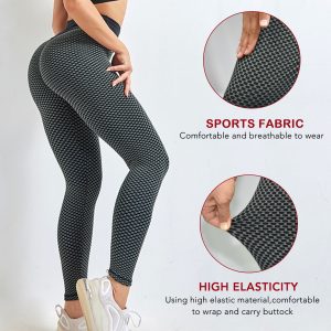 TIK Tok Leggings Women Butt Lifting Workout Tights Plus Size Sports High Waist Yoga Pants 3X-Large