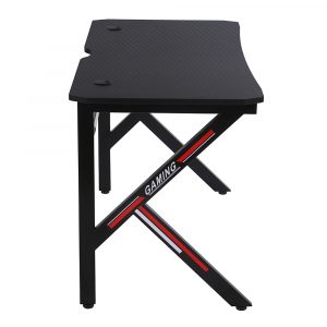 Modern Ergonomic Black PC Carbon Fiber Gaming Table 106cm
