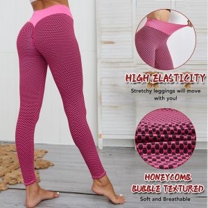 TIK Tok Leggings Women Butt Lifting Workout Tights Plus Size Sports High Waist Yoga Pants 3X-Large
