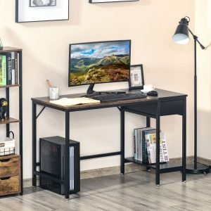 Computer Desk, Home Office Workstation w, CPU Stand and Storage Drawer