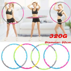 Collapsible UP TO 1KG Weight Hula Hoop Fitness Workout Gym Exercise Adjustable
