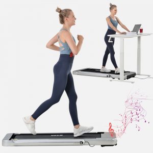 2-in-1 Foldable Treadmill for Home and Office, LED Display and App Support