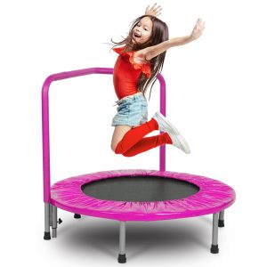 36” Pink Kids Trampoline