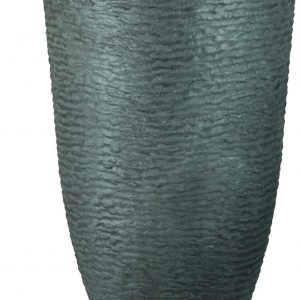 Stone Textured Effect Tall Plastic Planter, Single Pot - Indoor or Outdoor Use - 52cm (H) x 36cm (Dia)
