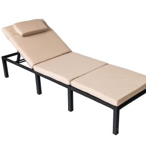Sunlounger Design 2 - 1 pcs (Black)