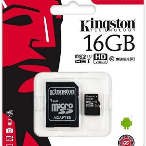 Kingston Canvas Select MicroSD (SD Adapter Included)- 16GB