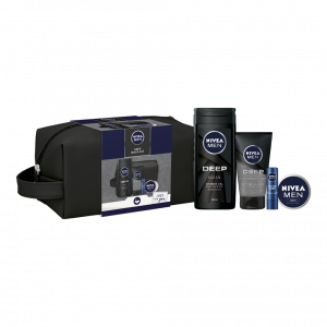 Nivea Men 5 Piece Deep Wash Kit Christmas Gift Set for Him, Men's Gift Set